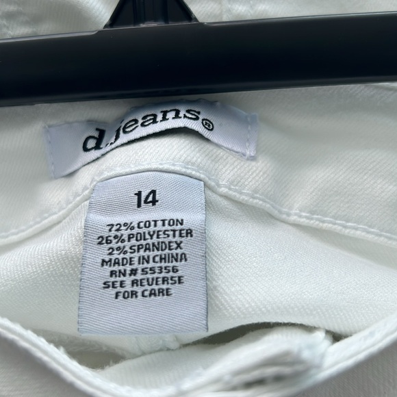 d. jeans White High Waist ankle jeans size 14 NWT - Picture 8 of 8